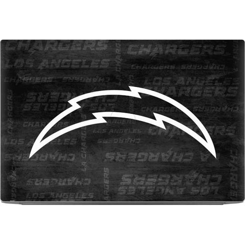 NFL Los Angeles Chargers Black & White Dell XPS Skin